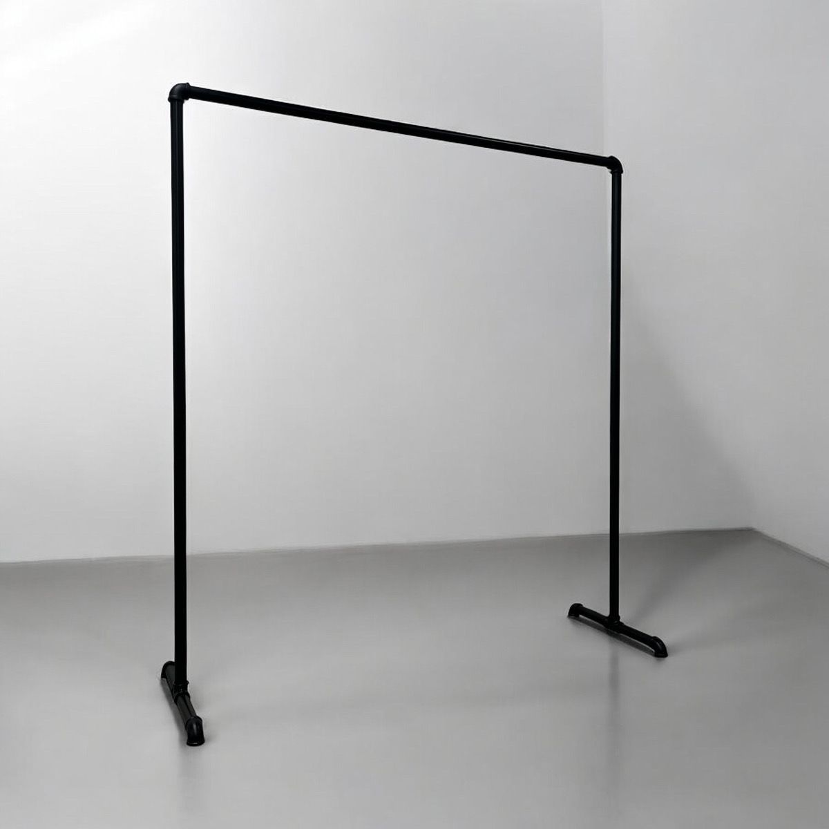 ハンガーラック ガス管 アイアン 黒 パイプ インダストリアル 収納 什器 幅150cm×高150cm