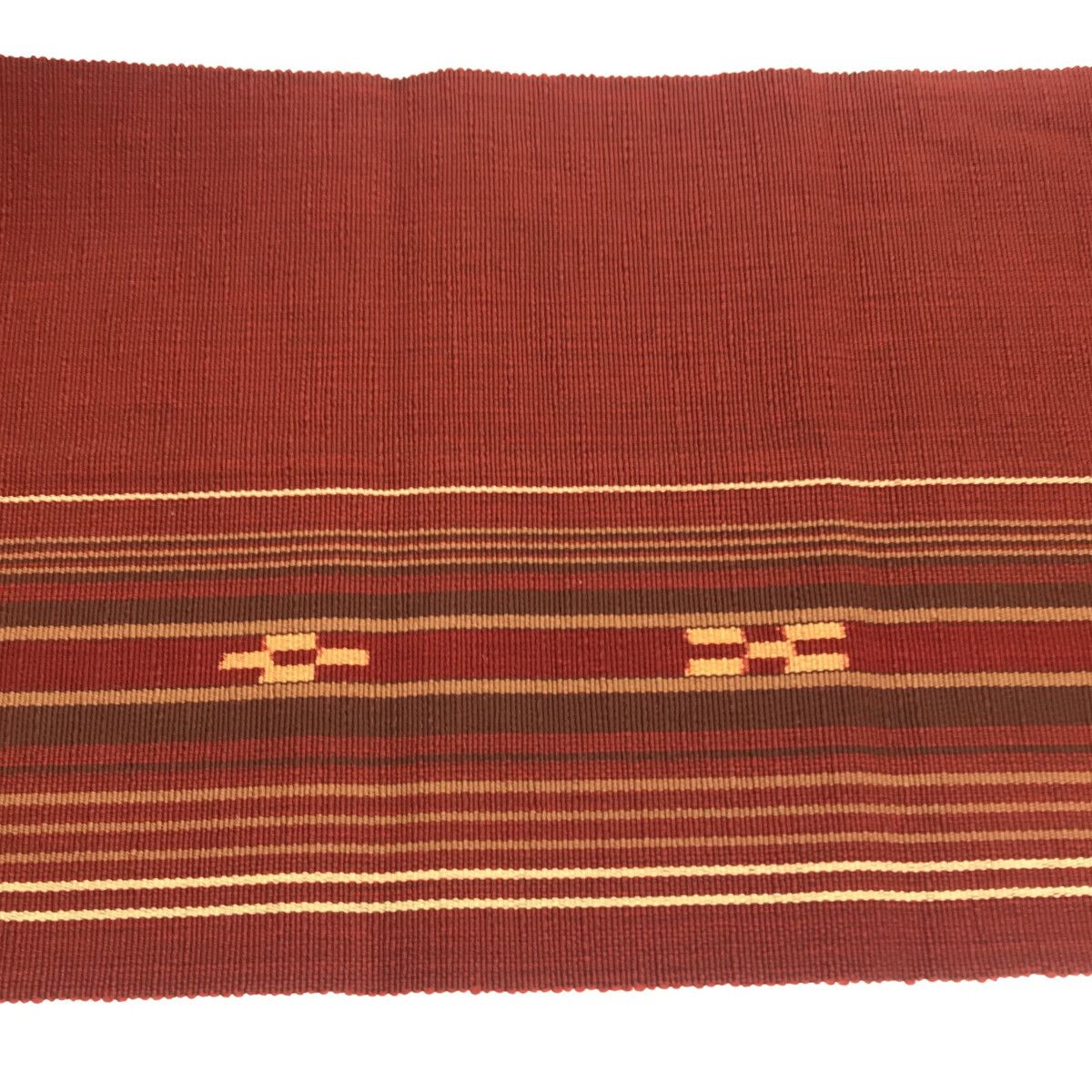 八寸名古屋帯/八重山ミンサー/証紙付/未使用品/エンジ/8516 - メルカリ 