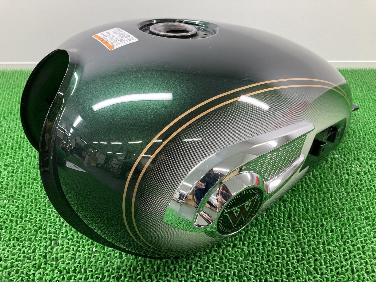 W800 タンク 濃緑M カワサキ 純正 バイク 部品 EJ800A ノーマル