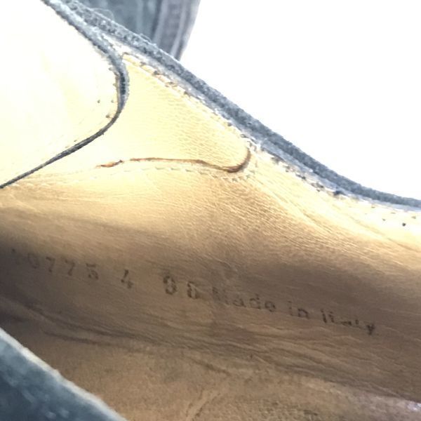 イタリア製 LARIO ラリオ クレープソール|スエード本革|プレーントゥ|デザートブーツ 7|25.5-26.0|黒|BLACK dress shoes◆A-100 NICORILABO_COM