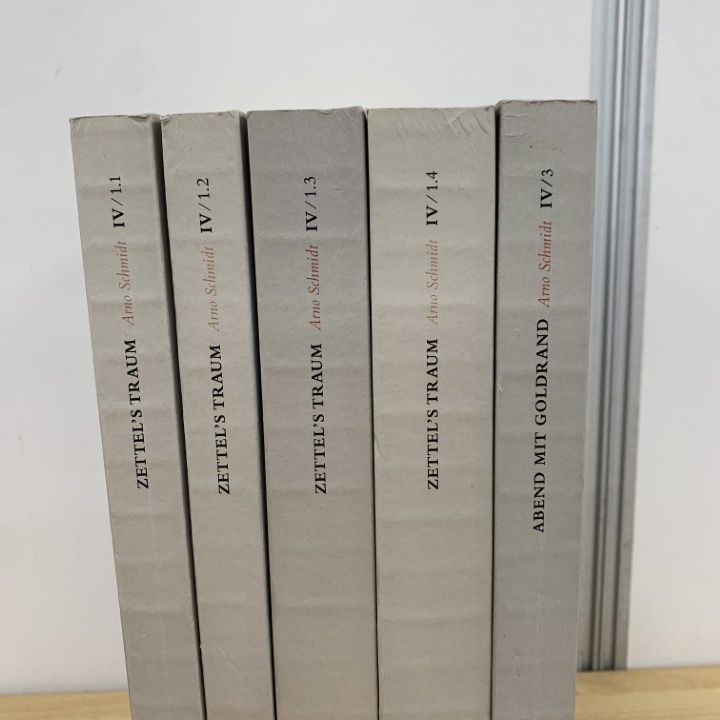 ■01)【同梱不可】アルノ・シュミットの本 まとめ売り5冊セット/arno schmidt zettels traum/Suhrkamp/ドイツ語/洋書/文学/文芸/小説/B □01)【同梱不可】アルノ・シュミットの本 まとめ売り5冊セット