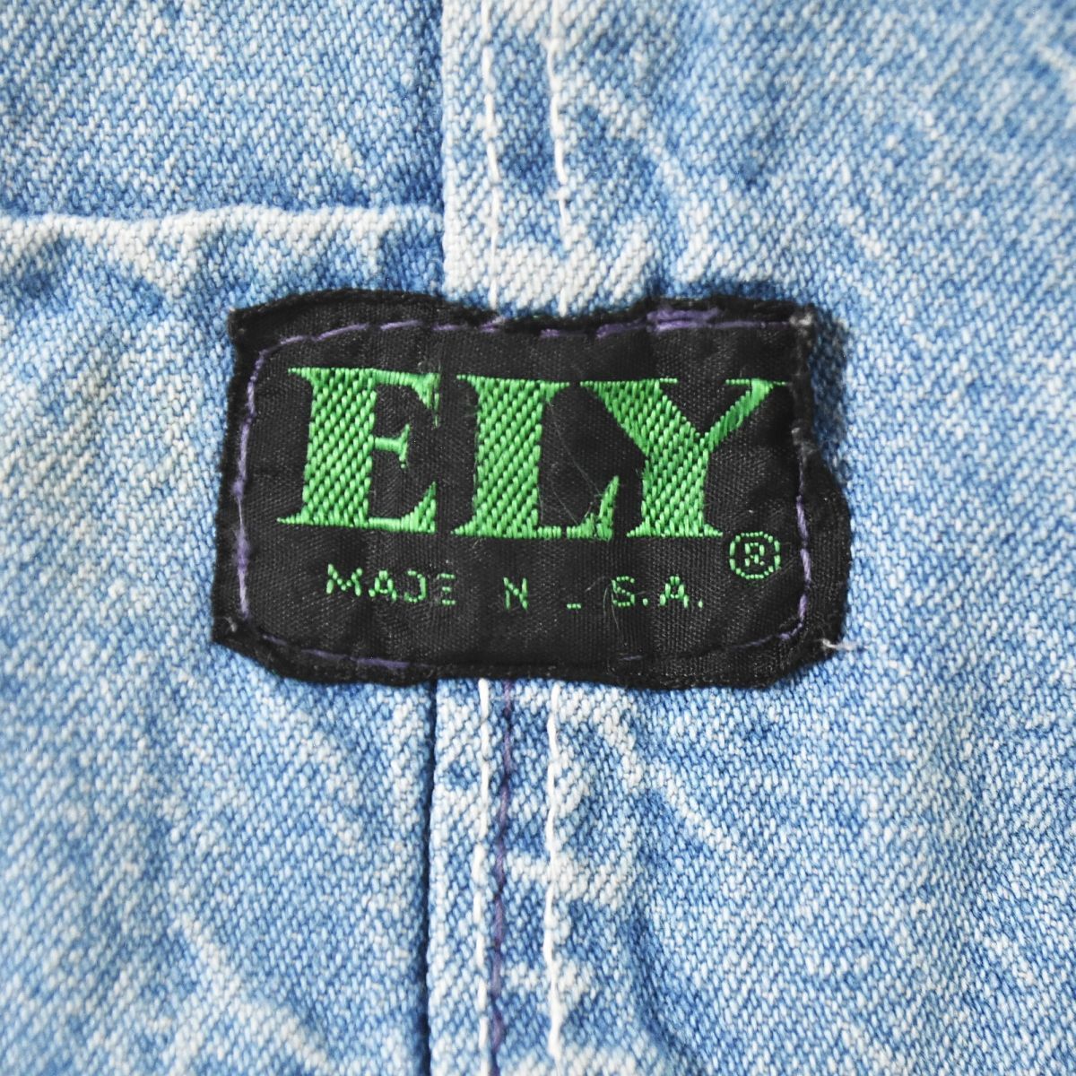 希少】 70sヴィンテージ USA製 ELY エリー デニム オーバーオール 