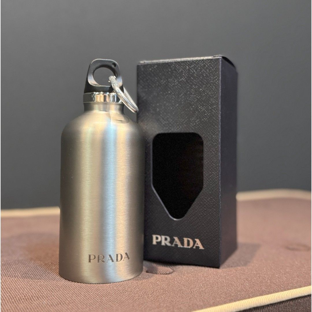 PRADA】(プラダ)／ 350ml ウォーターボトル／ステンレス／新品未使用