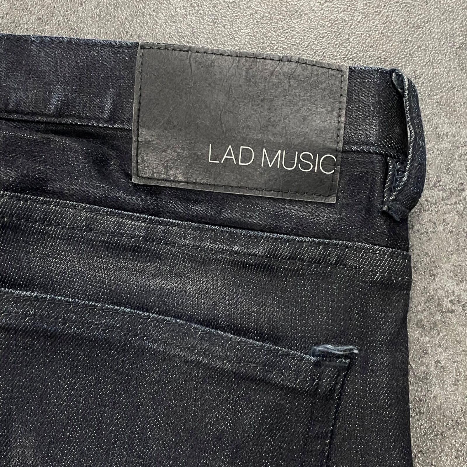 日本製 LAD MUSICIAN Slim Black Denim Jeans ラッドミュージシャン 