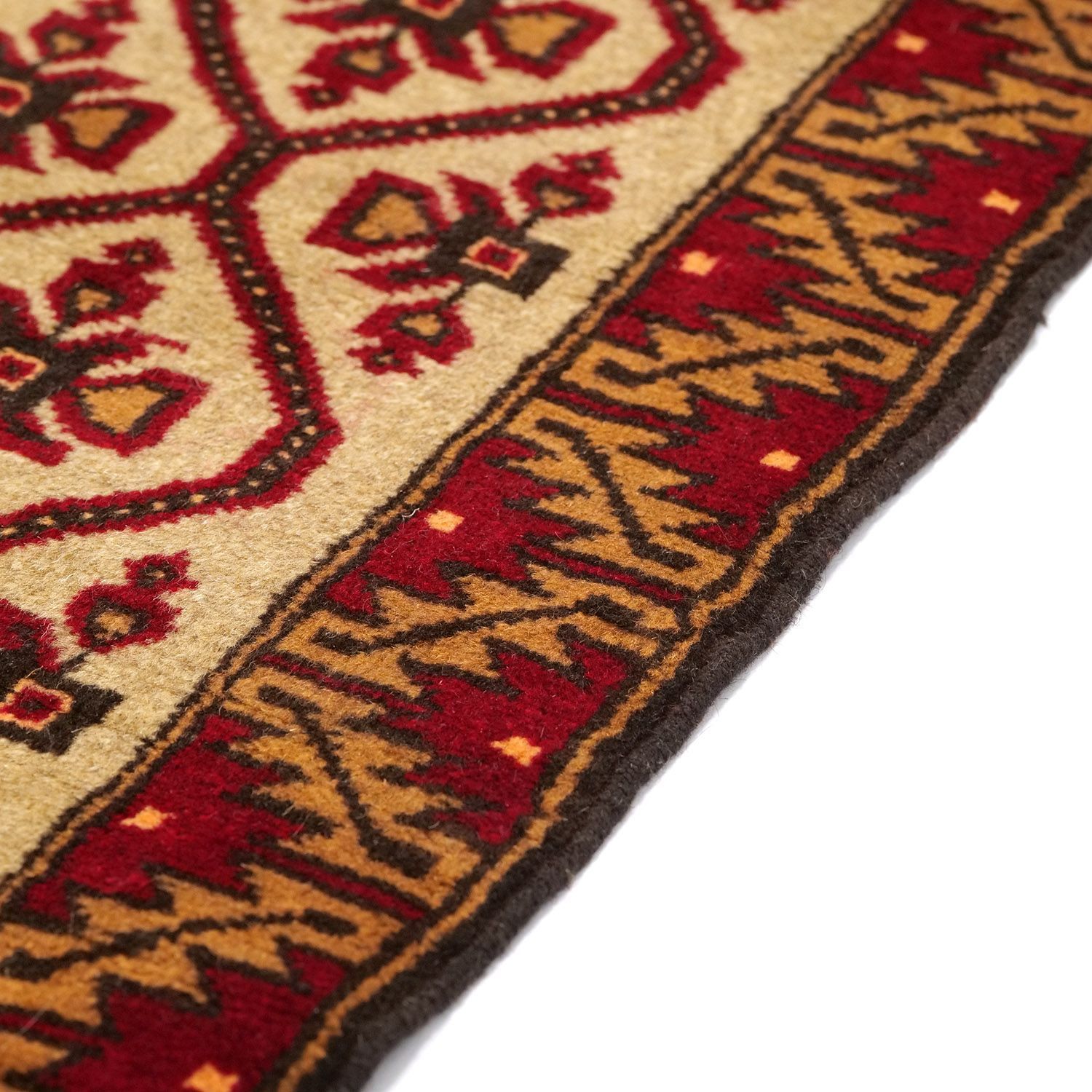 バルーチ 1960年代 1900×570mm セミアンティーク ダイヤモンドモチーフ 手織り - carpet-アンティークペルシャ絨毯 ヴィンテージラグ専門店 MARWIL-DEMENAGEMENTS_CH