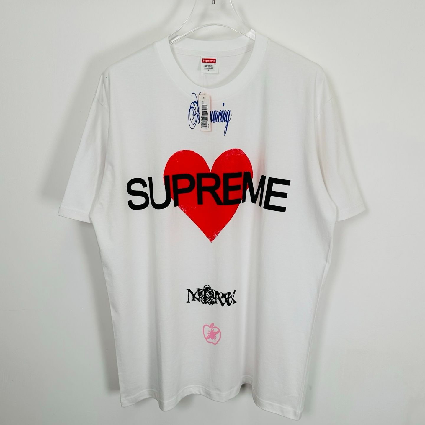 SUPREME SS25 ANNOUNCING TEE 白 - メルカリ