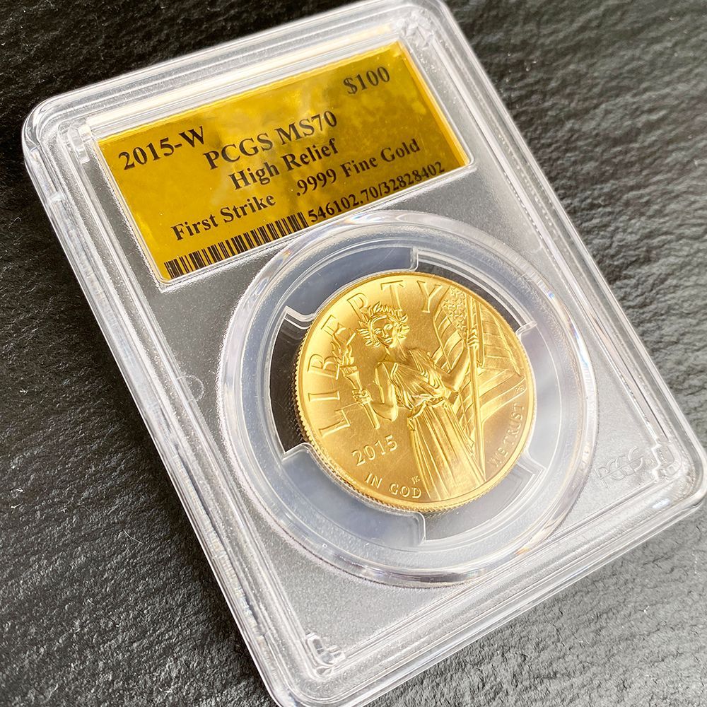 2015アメリカ リバティハイレリーフ 1oz 金貨 PCGS MS70 FS - メルカリ