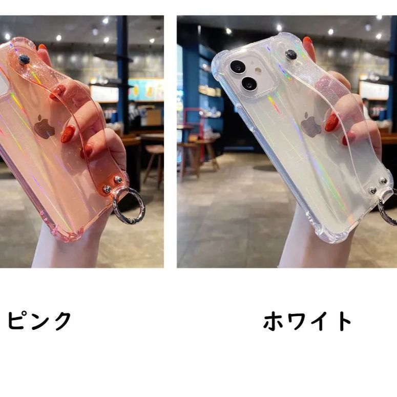 【日本倉庫即納】case747 新作 ケース TPU バンドベルト 落下防止