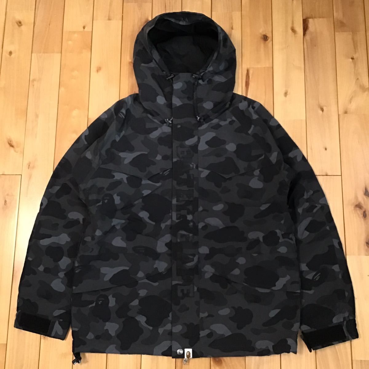 BAPE black camo スノボジャケット ベイプ ape エイプ 迷彩 - メルカリ