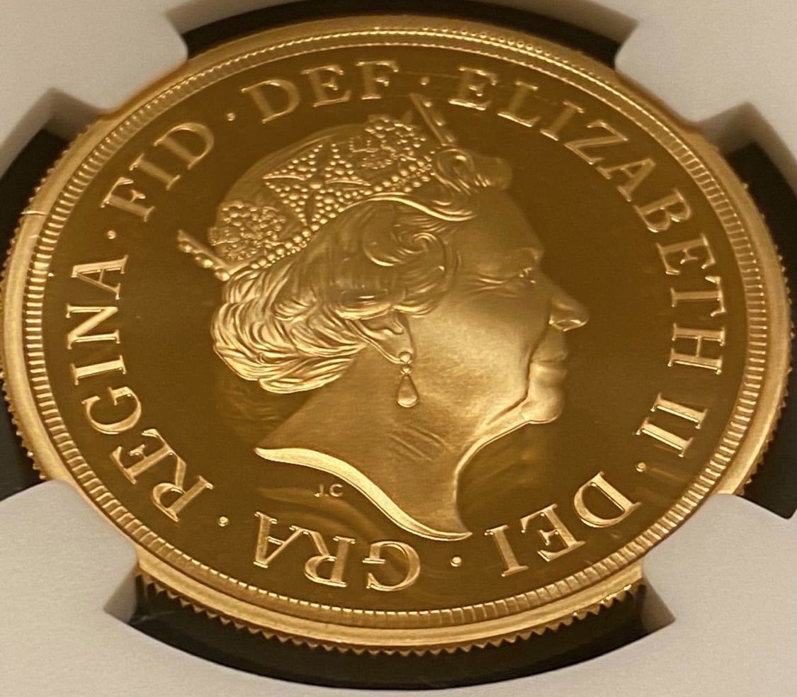 イギリス金貨 2020 5ポンド NGC PF70UCジョージ3世没後200周年 2020年