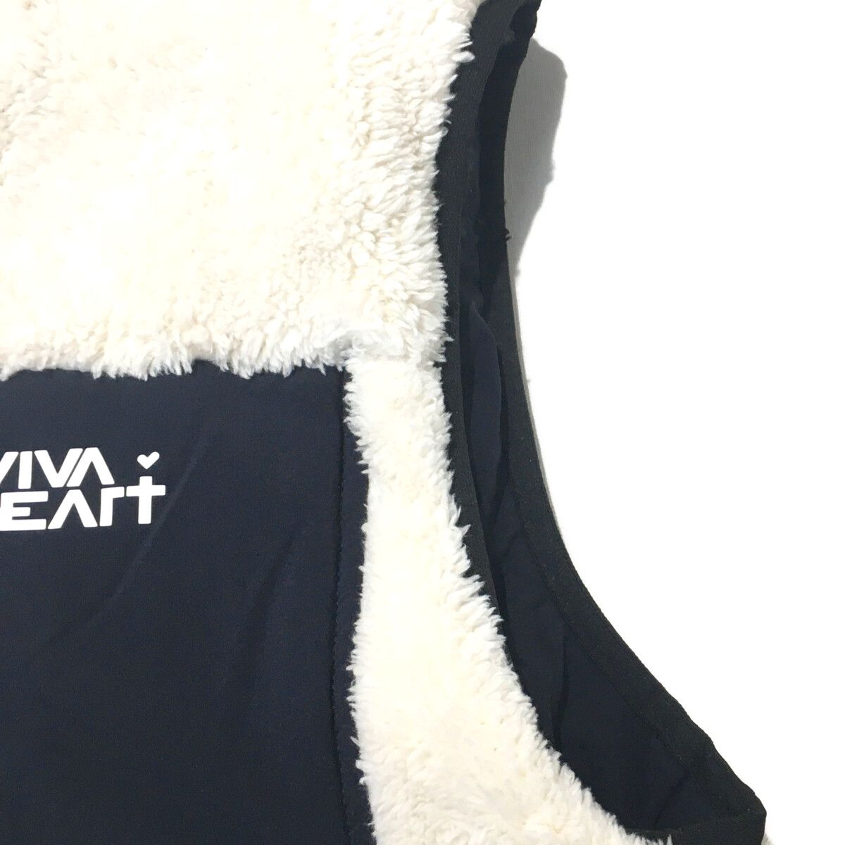 VIVA HEART - coco 中古 ビバハート VIVA HEART メンズ ベスト 50(L) 白×紺 ホワイト リバーシブル ボア 中綿入り ダブルジップ VIVA HEART - coco 中古 ビバハート VIVA HEART メンズ ベスト