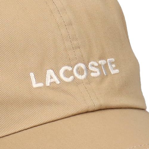 [ラコステ] ロゴ コットン ベーシック キャップ LOGO COTTON BASIC CAP (ベージュ)