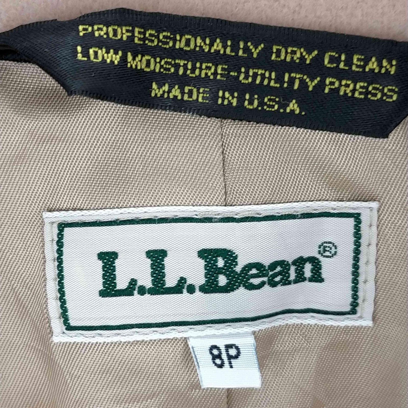 エルエルビーン L.L.Bean 80s usa製 ウールテーラードジャケット レディース  8p