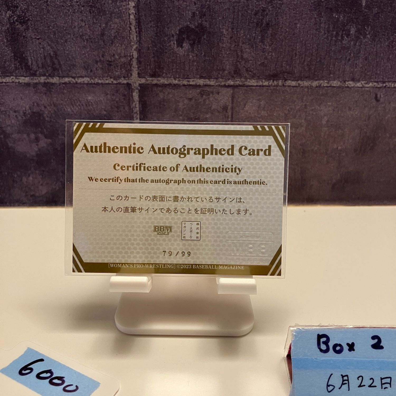 【バラ売り可】女子プロレス 直筆 サイン カード 23BBM 女子プロレスカード Ambitious 鈴芽 直筆サインカード 100