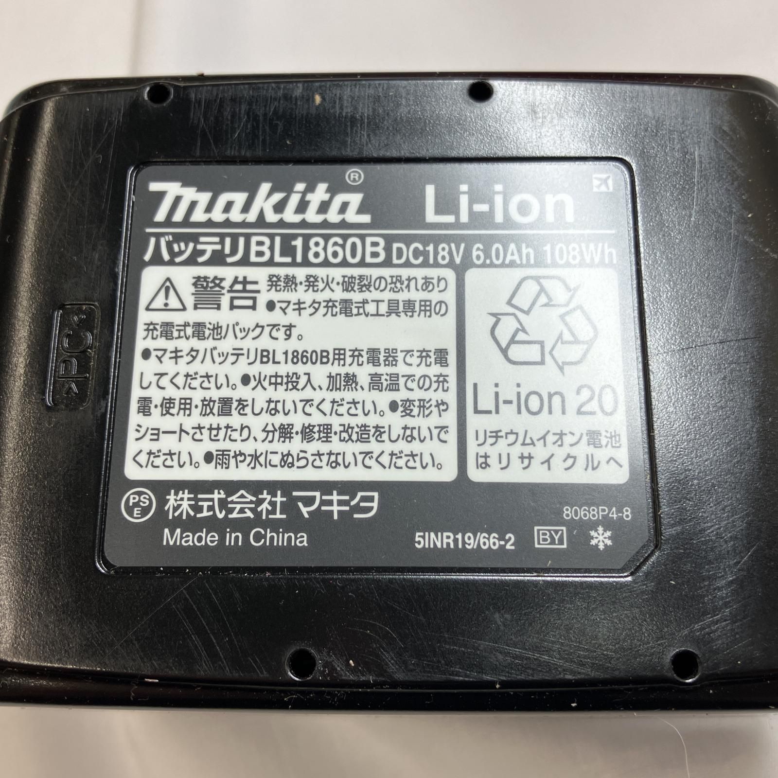 電動工具・エア工具 △△MAKITA マキタ バッテリー 18v 6.0Ah A-60464