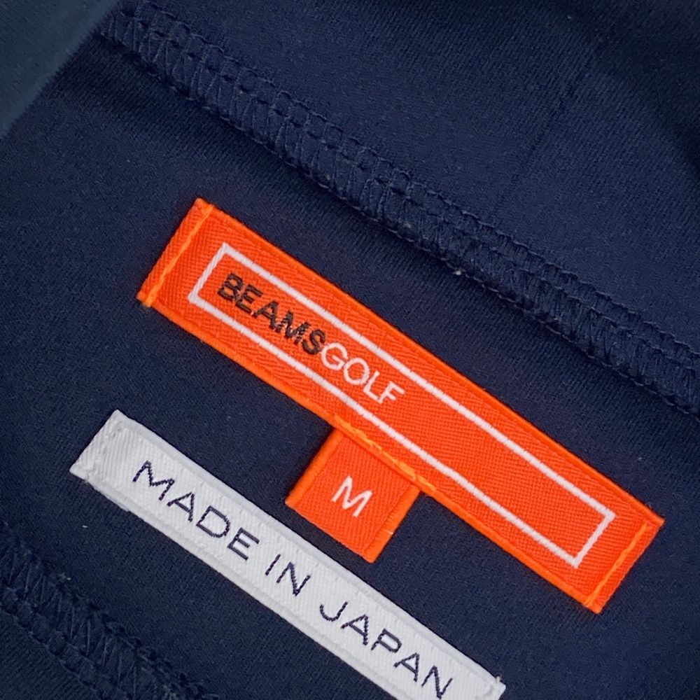1万円以上送料無料。 サイズ M BEAMS GOLF ビームスゴルフ 2025年モデル ハイネック 半袖Tシャツ ロゴ ネイビー系 240101440008 ゴルフウェア メンズ ストスト 品質保証で、高速配送！