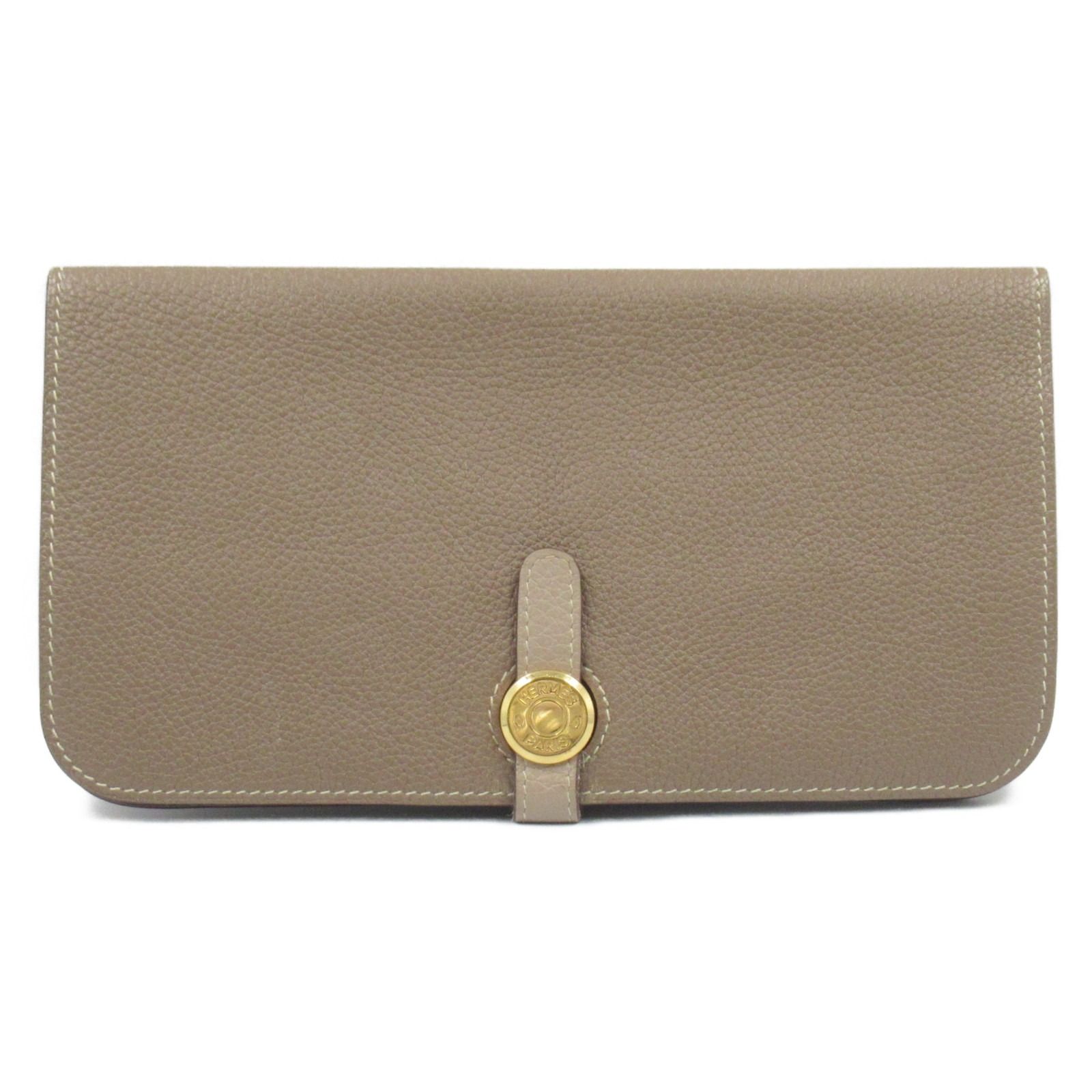 長財布エルメス ドゴンロング エトープ トゥルティール エルメス HERMES 二つ折り長財布 ドゴンロング 二つ折り長財布