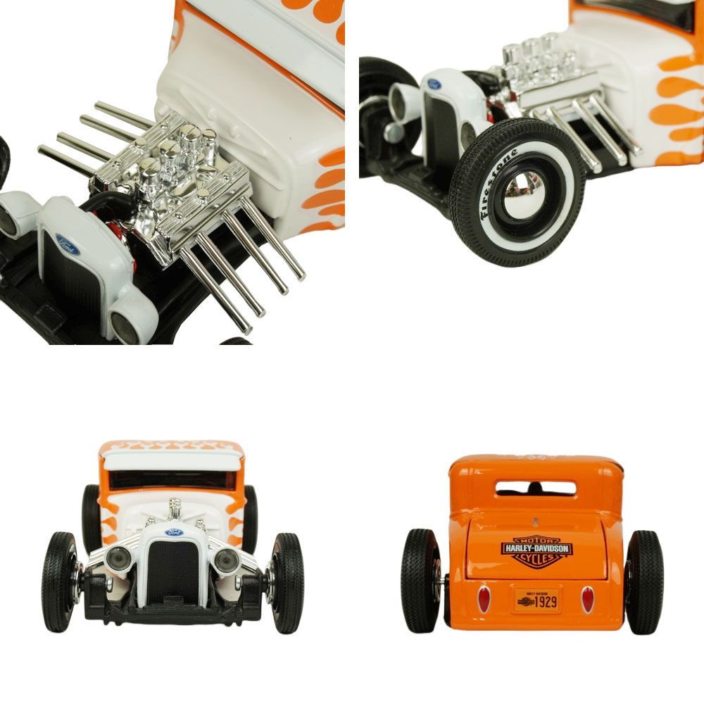 新品 1/24 箱入り ミニカー MAISTO 1:24 1929 FORD MODEL A HARLEY