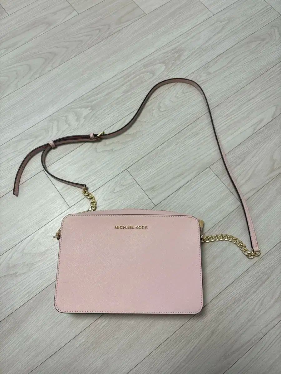MICHAEL KORS マイケル コース ピンク クロスバッグ チェーンバッグ