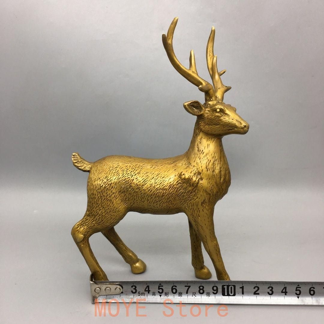 銅製 梅花鹿 応接間 玄関 引っ越し新居オフィス 招財 開運 風水