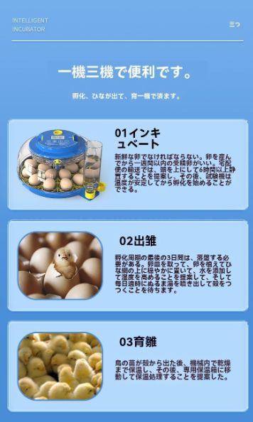 3目的インキュベーター