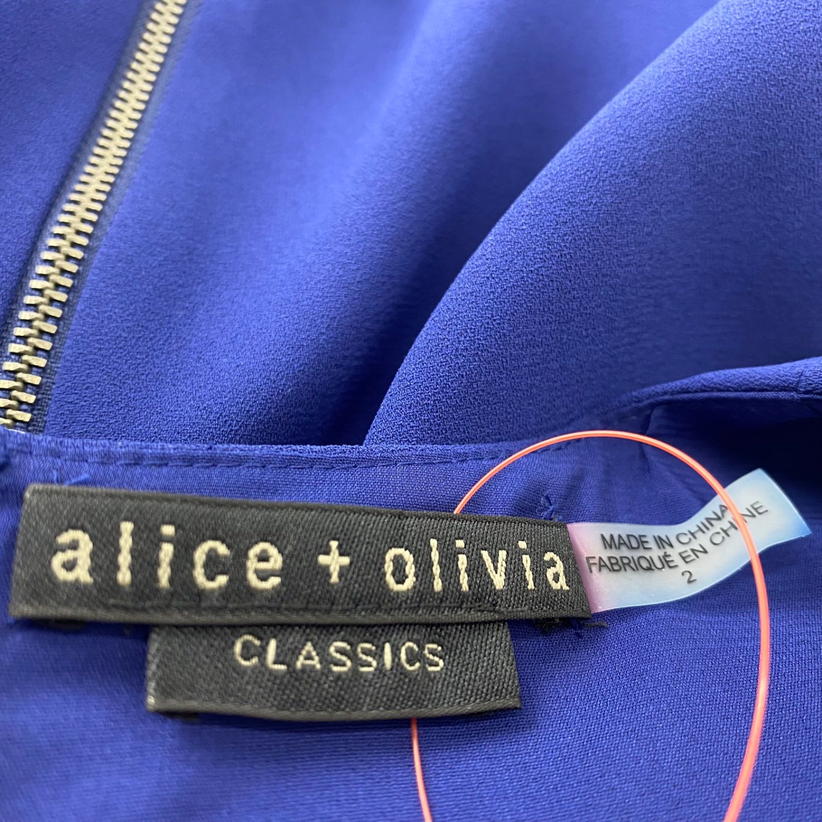 アリス アンド オリビア Alice + Olivia ワンピース 膝丈 ノースリーブ