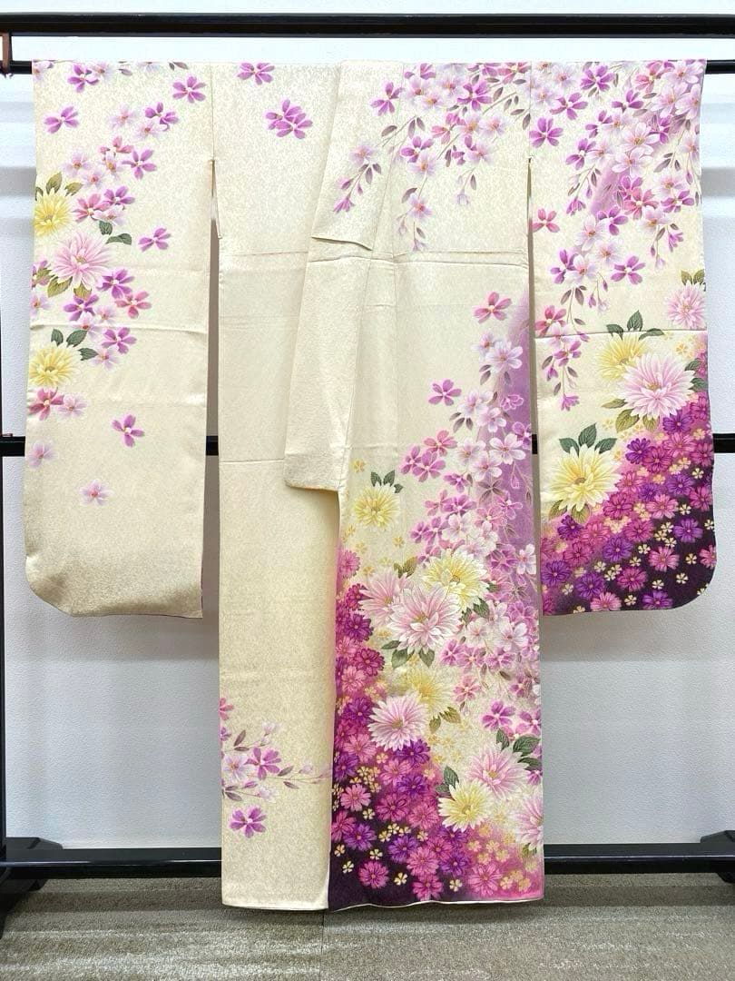 振袖 金駒 豪華 刺繍 身丈 153cm 小柄向き MO2897 - メルカリ