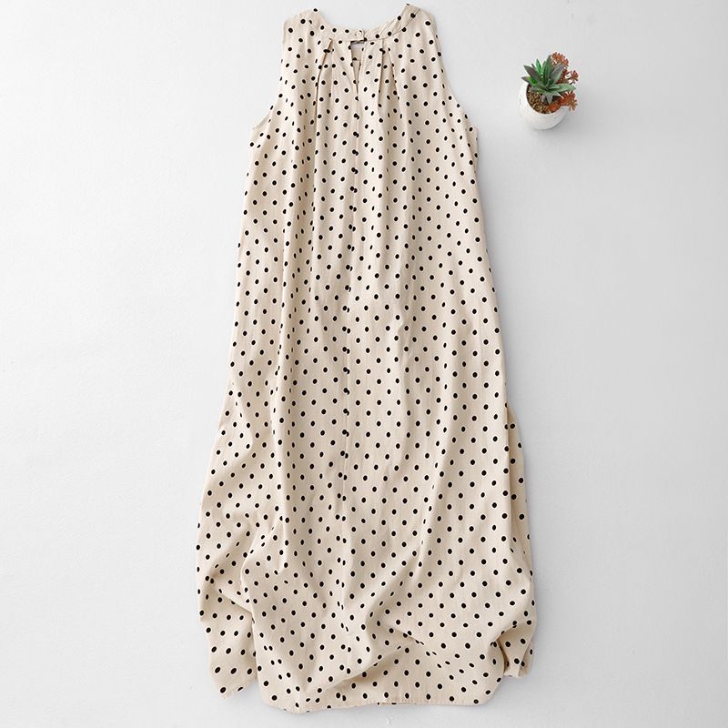 ブルネロ・クチネリ　ノースリーブワンピース ベージュ ブルネロ・クチネリ ノースリーブワンピース ベージュ ノースリーブ