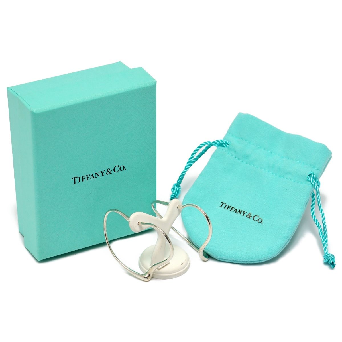 Tiffany オープンハートフープピアス ラージ