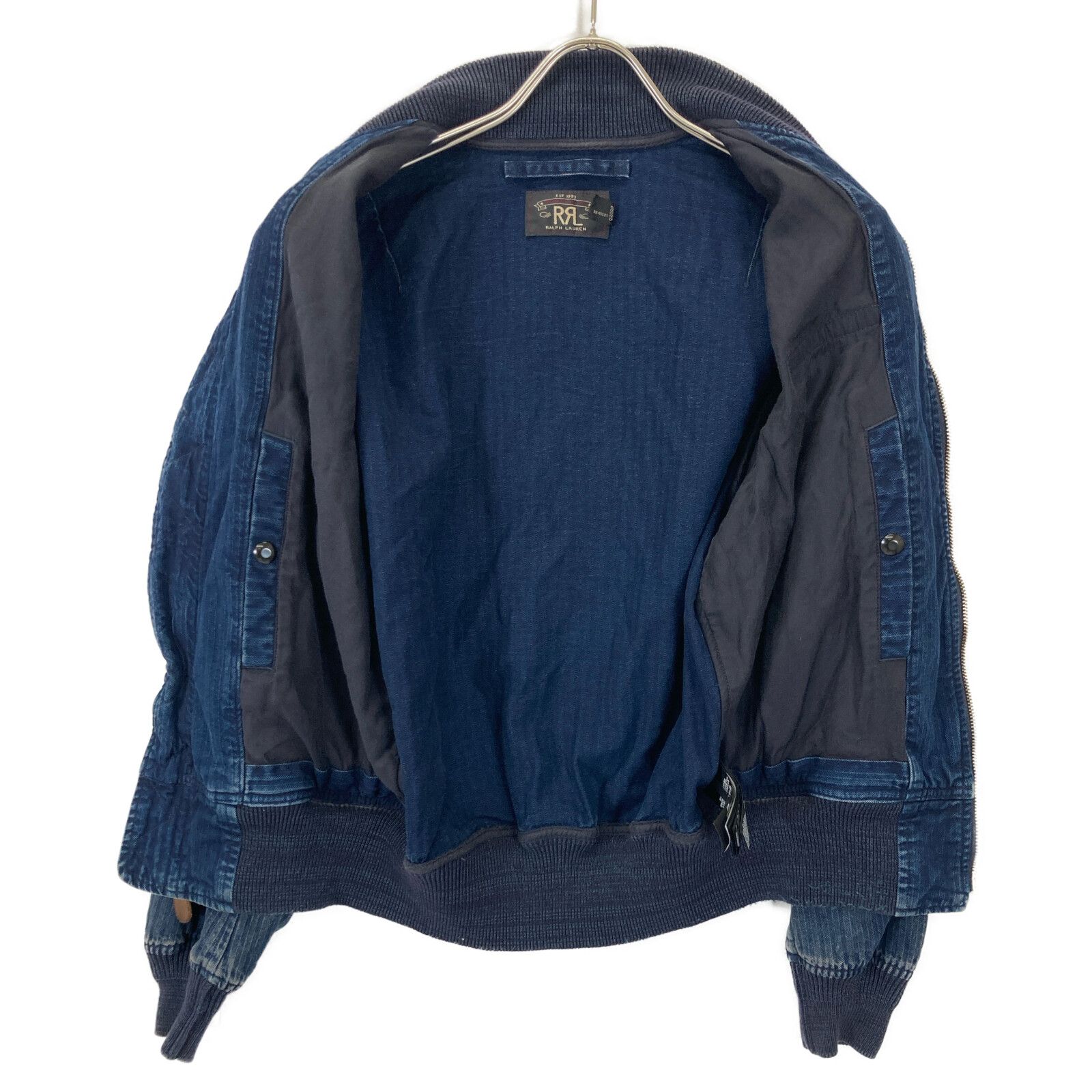 RRL ダブルアールエル ヒッコリーストライプ MA-1ブルゾン ジャケットS RRL ダブルアールエル 782609787001 ヒッコリーストライプ MA-1