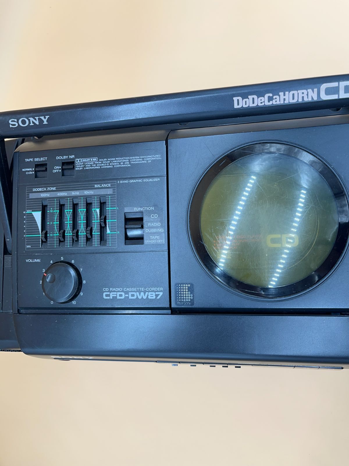 SONY ソニー CD RADIO CASSETTE-CORDER CFD-DW87 DoDeCaHORN CD