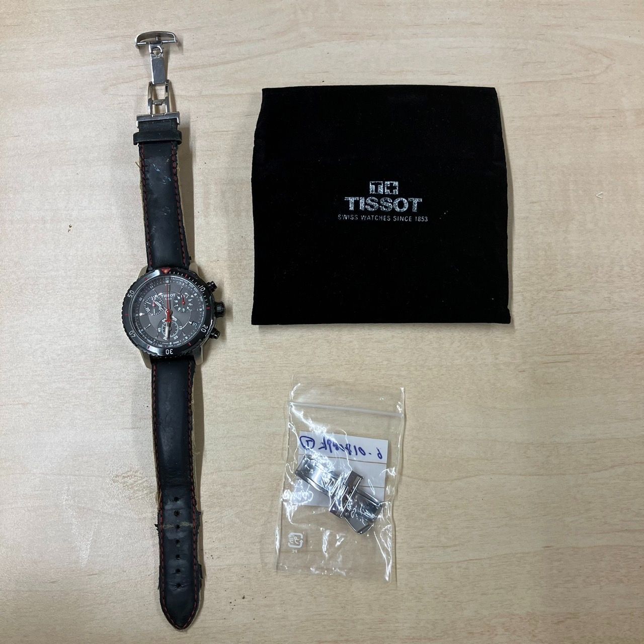 NG409 Q321-NG5-13 TISSOT/ティソ 腕時計 T067417A 箱付き クロノグラフ 不動 クォーツ