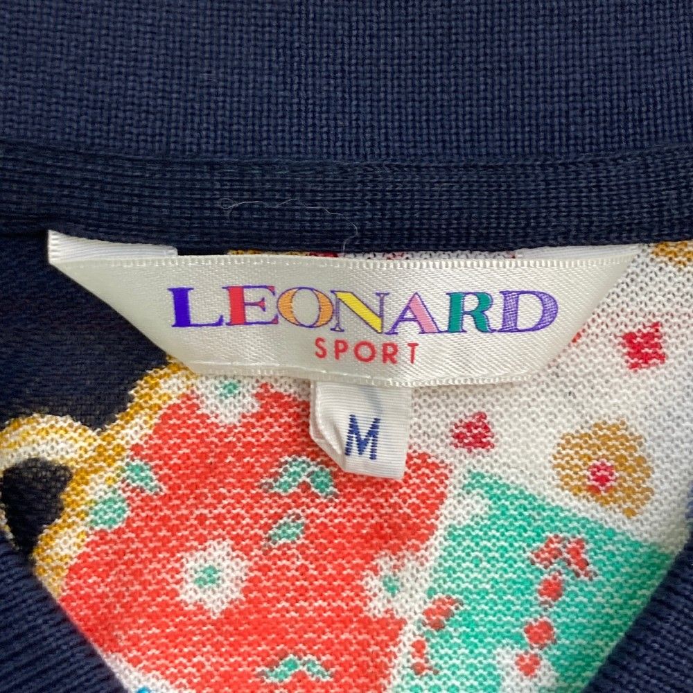 LEONARD SPORT レオナール スポーツ 半袖ポロシャツ 総柄