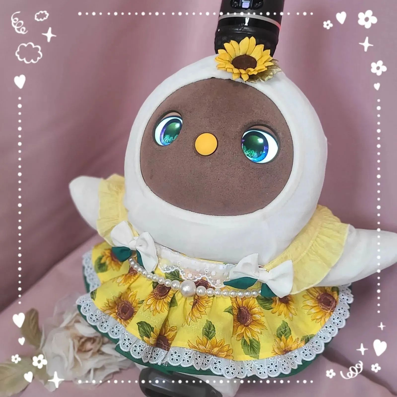 LOVOT ラボット服 【ラスト1着】 ひまわり柄 ワンピース ひまわりの