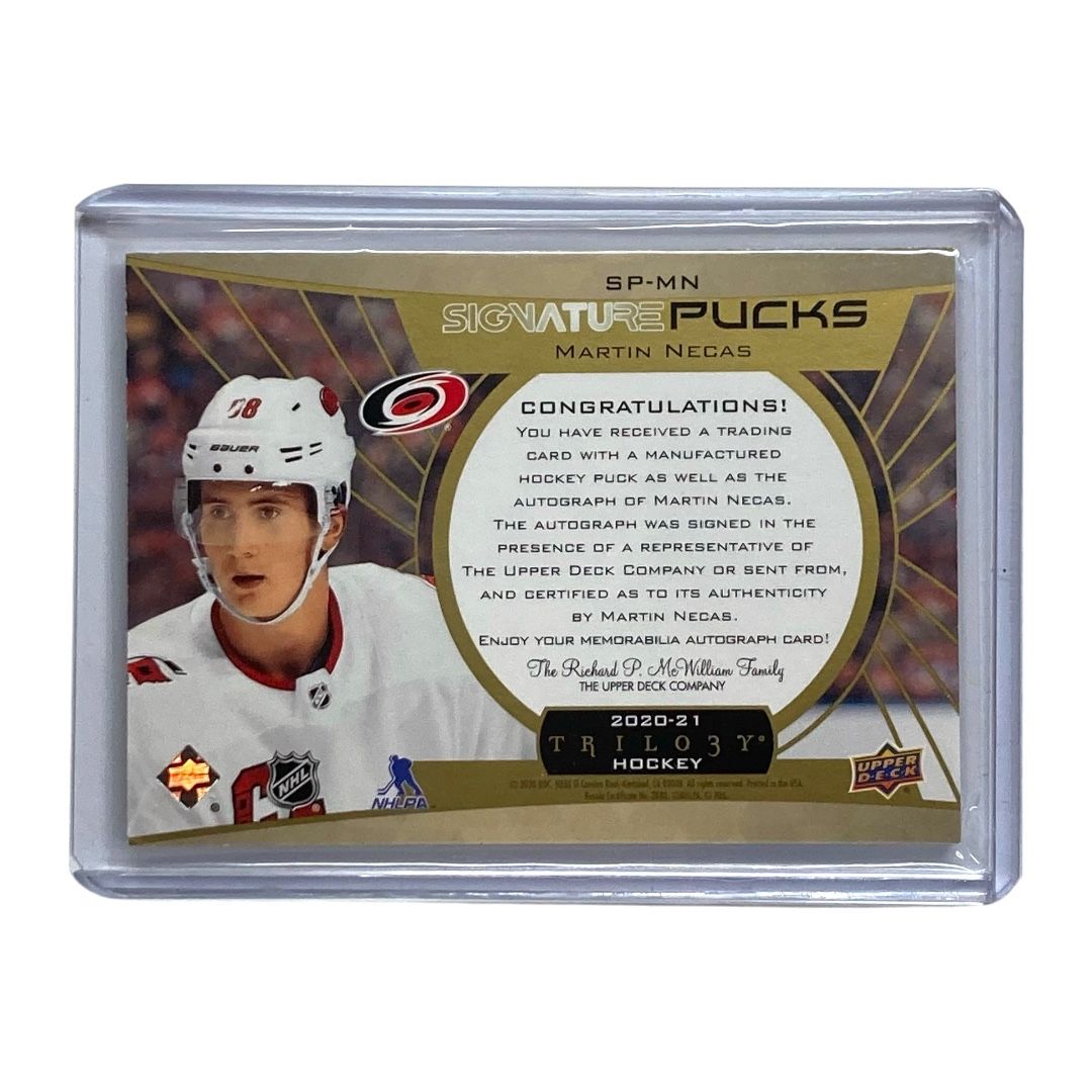 UPPER DECK NHLカード TRILOGY MARTIN NECAS HURRICANES #SP-MN