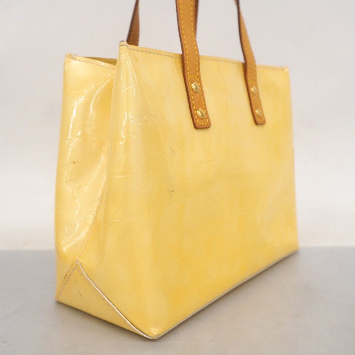 5gd5503-h】ルイヴィトン ハンドバッグ ヴェルニ リードPM M91145 グリ  