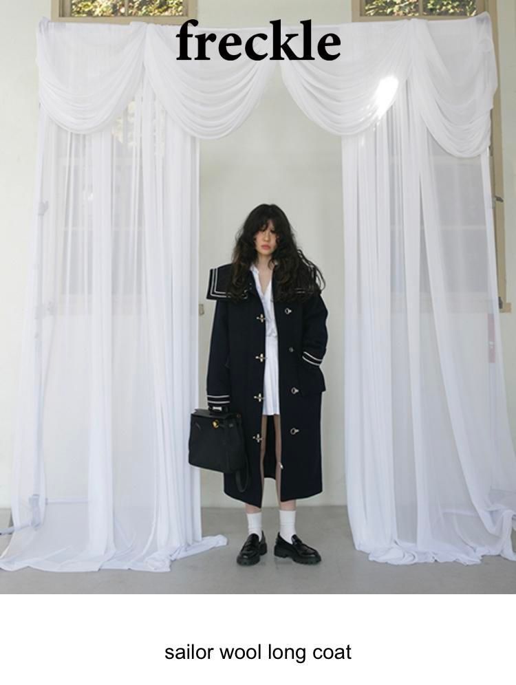 Bunjang商品韓国直送】freckle seoul sailor wool long coat - メルカリ