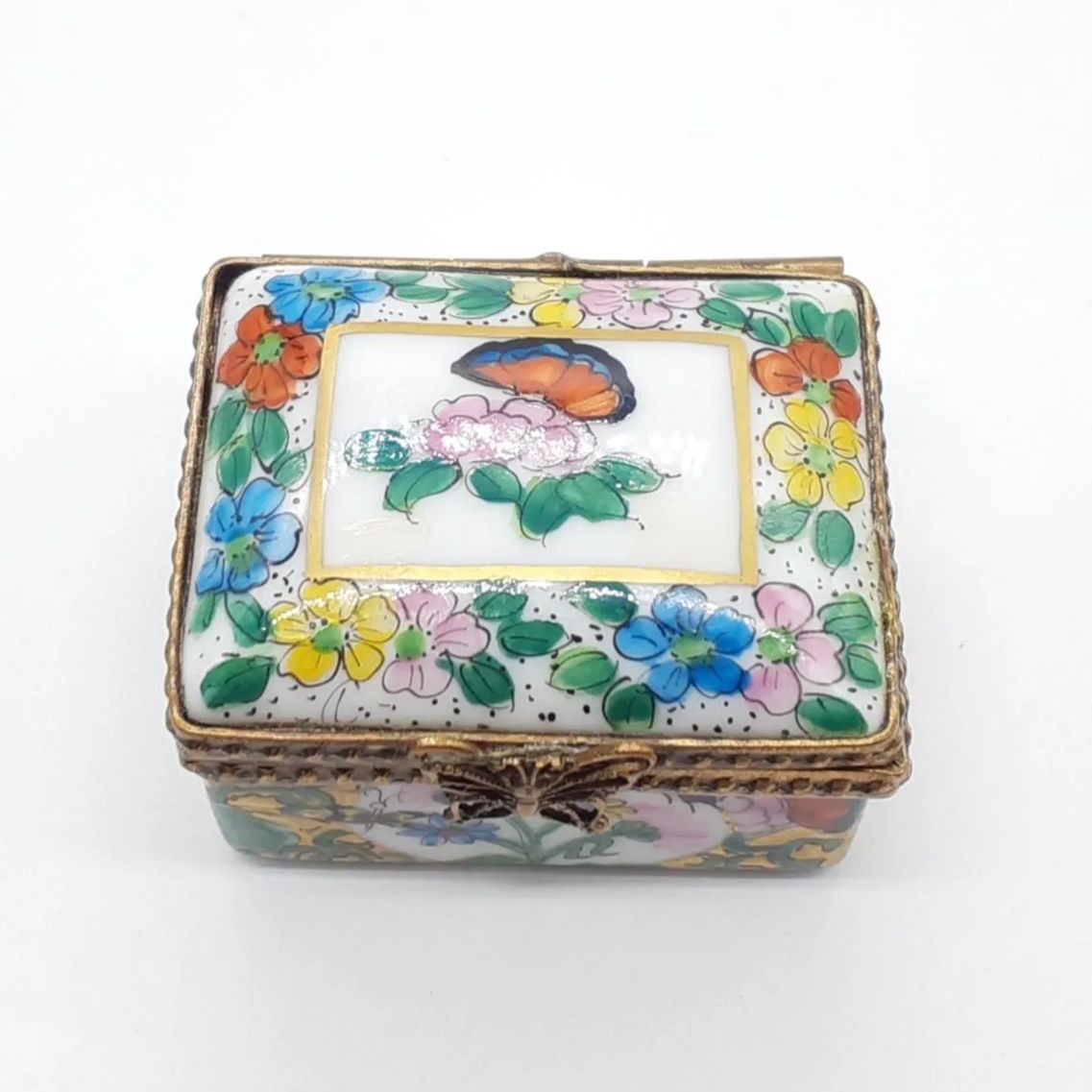 アンティーク　リモージュ　小物入れ　キャンディBOX アンティーク リモージュ 小物入れ キャンディBOX 私の