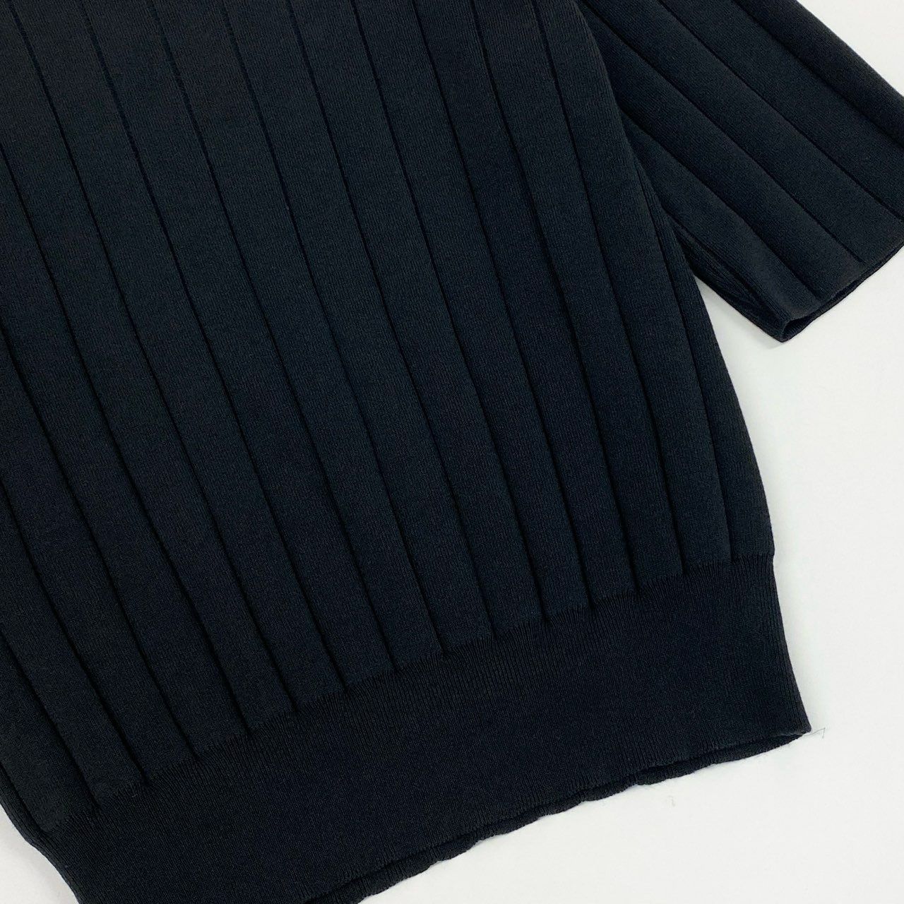 74l25 14 FOXEY フォクシー 42749 Eloise Sweater エロイーズ セーター 半袖ニット ニットポロシャツ トップス サイズ40 ブラック レディース 日本製 74l25 14 FOXEY フォクシー 42749 Eloise Sweater エロイーズ セーター