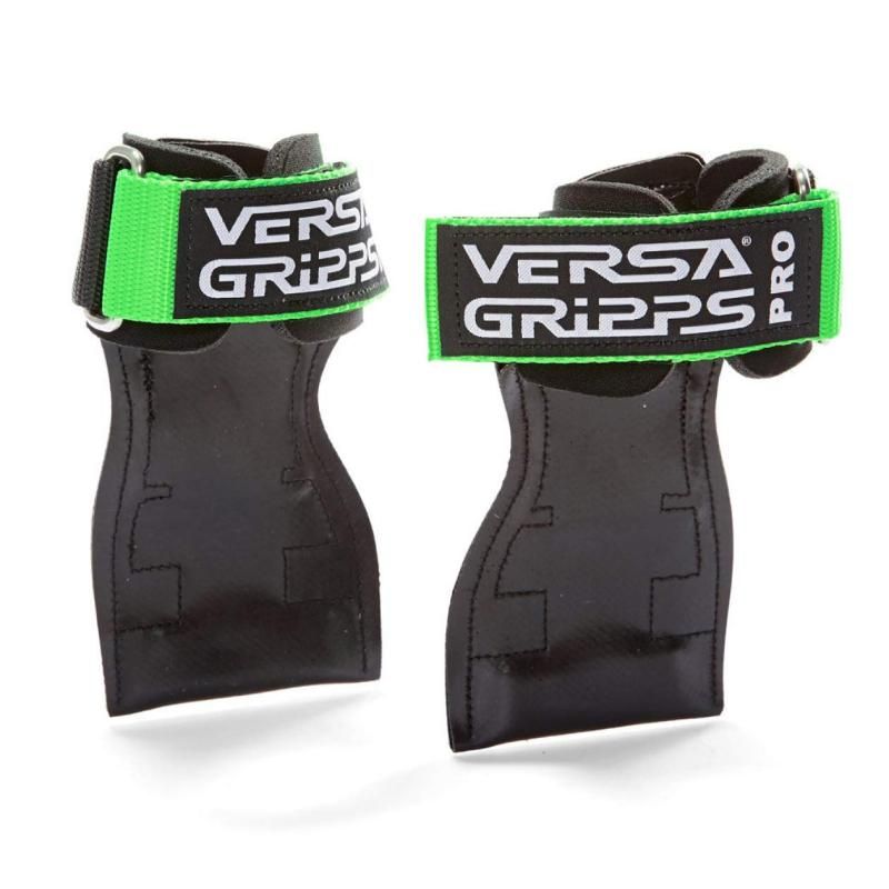 Versa Gripps PRO パワーグリップ 筋力トレーニング リストラップ made in the USA Green|緑 R|L-18.1-20.5cm