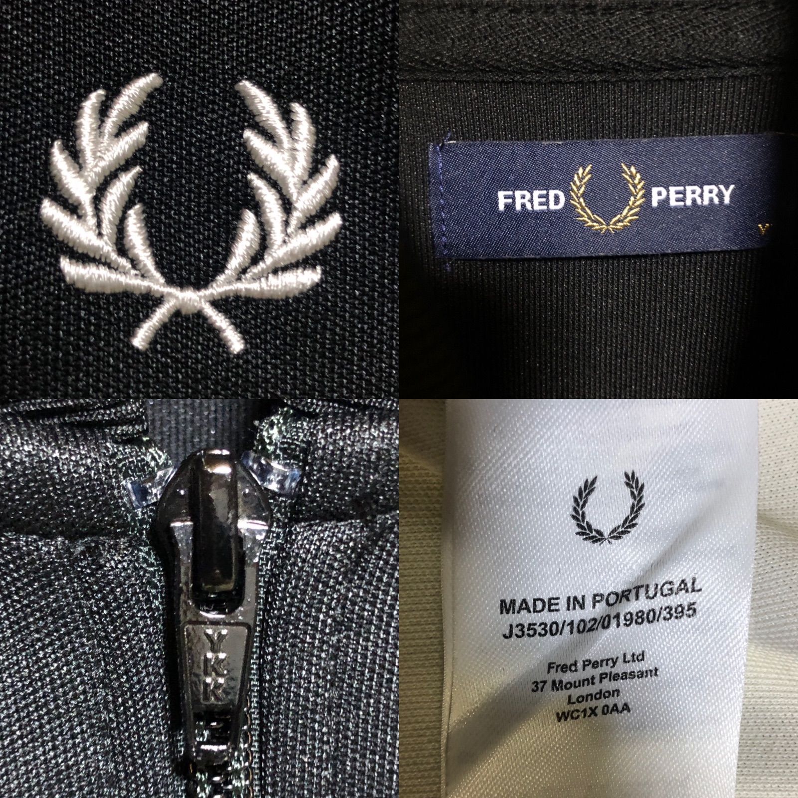 FRED PERRY トラックジャケット ジャージ 月桂樹ロゴ M-