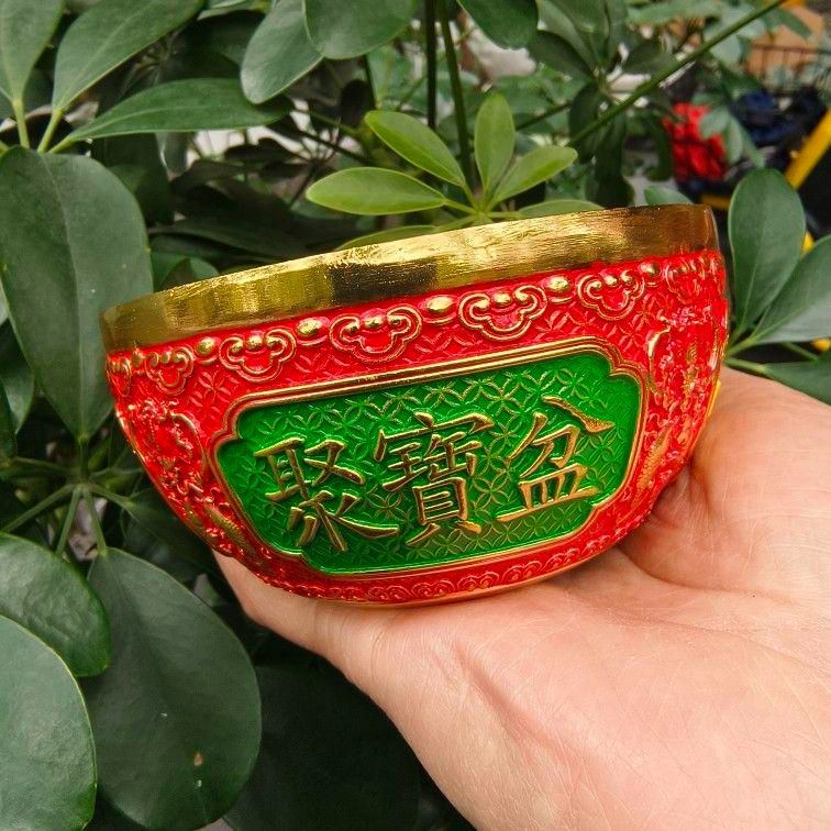 銅器 景泰藍聚宝盆 色絵麒麟聚宝盆 開運 風水 招財 置物 工芸品