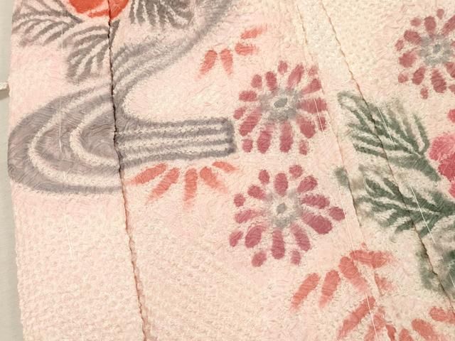 平和屋着物＃羽織 総絞り 流水花文 正絹 逸品 未使用 CAAT5836id