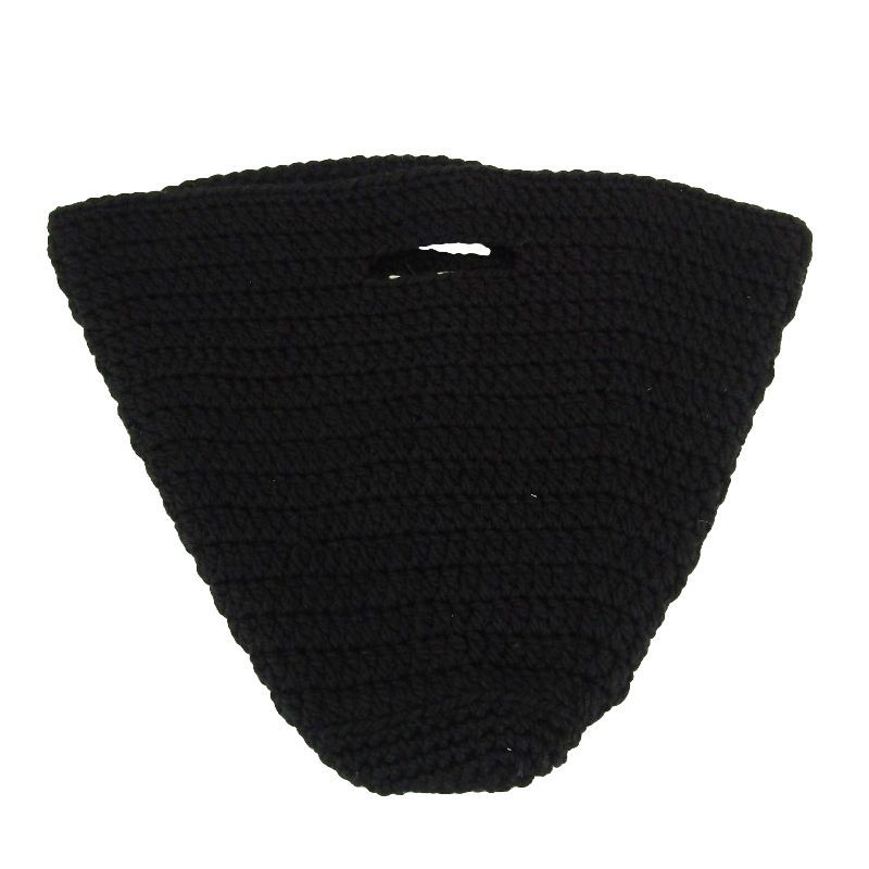 ♥ MAYDI マイディ ニットバッグ 21AW トートバッグ ウール アルゼンチン製 ハンドメイド ブラック 黒 U 24005528