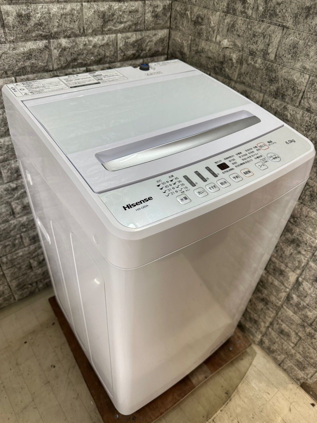 大阪送料無料★3か月保障付き★洗濯機★ハイセンス★6kg★2021年★HW-G60A★S-633 大阪送料無料☆3か月保障付き☆洗濯機☆ハイセンス☆6kg☆2021年☆HW