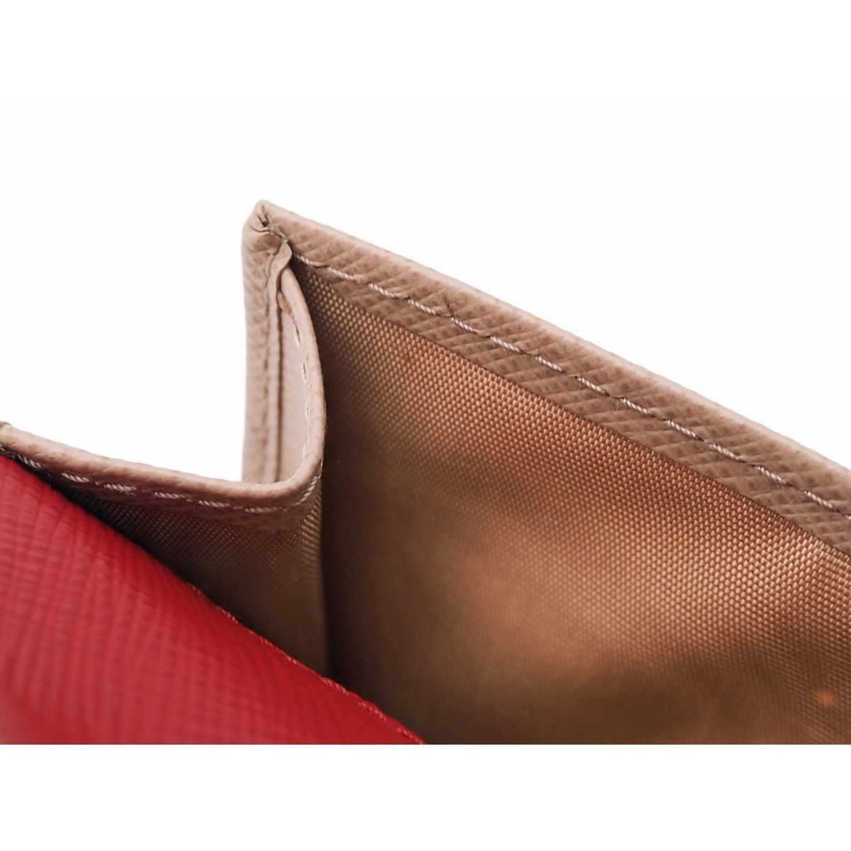 中古】【S 新品同様品】PRADA プラダ サフィアーノマルチカラー財布 