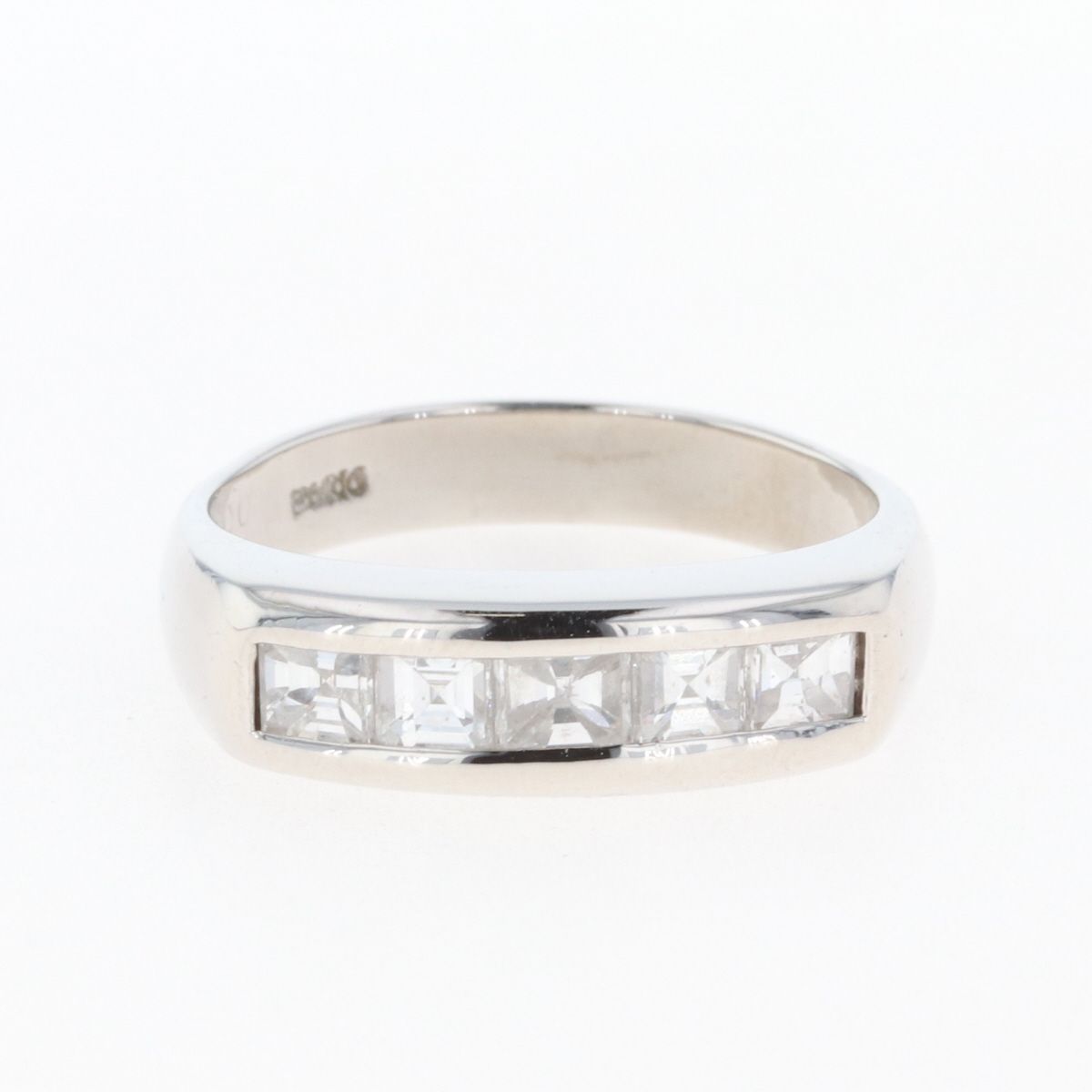 メレダイヤ デザインリング プラチナ 指輪 リング 9号 Pt900