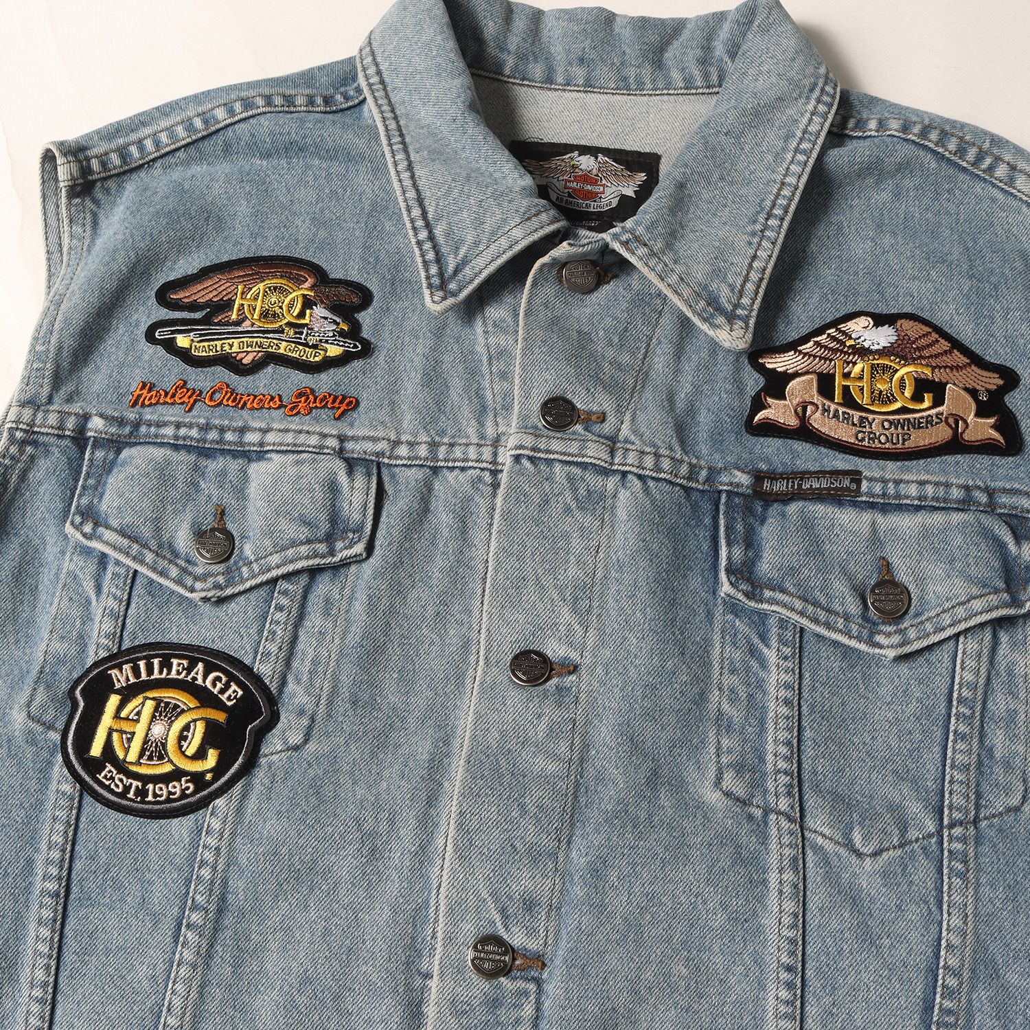 HARLEY-DAVIDSON ハーレーダビッドソン ベスト サイズ:L エンブレム