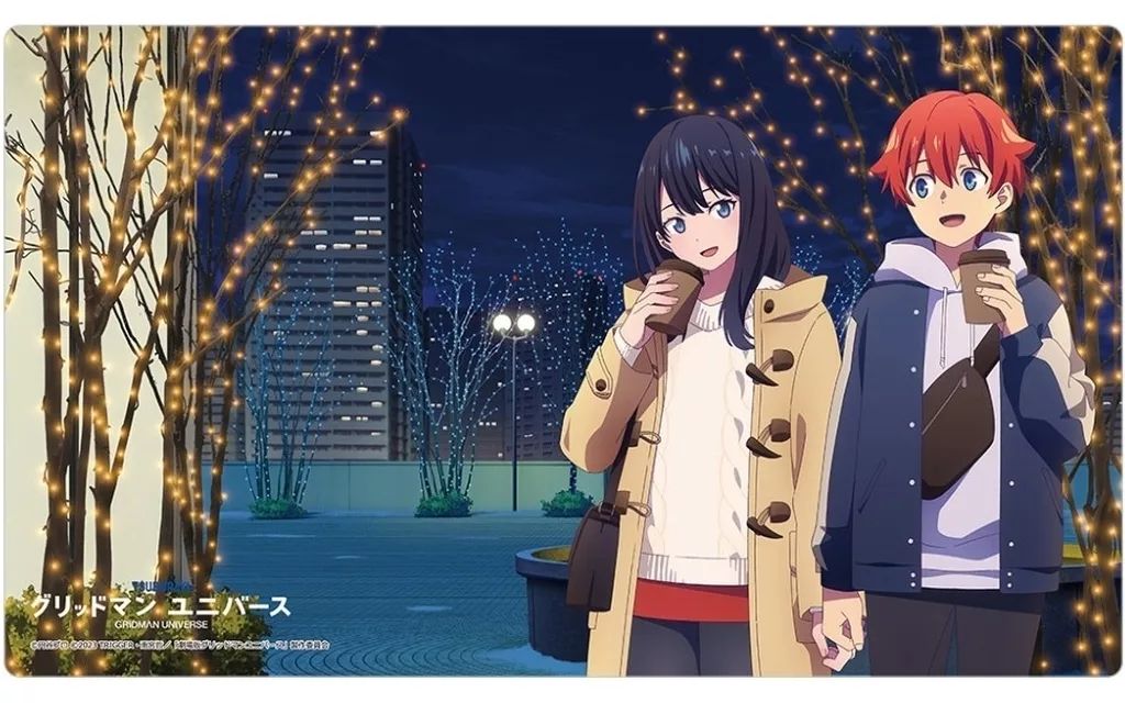 【新品】雑貨 響裕太＆宝多六花(冬デート) 描き下ろしラバーマット 「グリッドマン ユニバース」