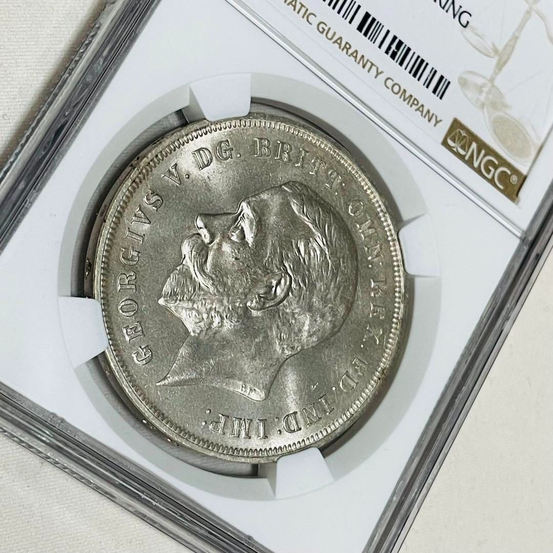 英国 ジョージ5世 戴冠25周年 1クラウン 銀貨 1935 AUDetails - コレクション、趣味